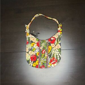 Vera Bradley Black Floral Shoulder Bag